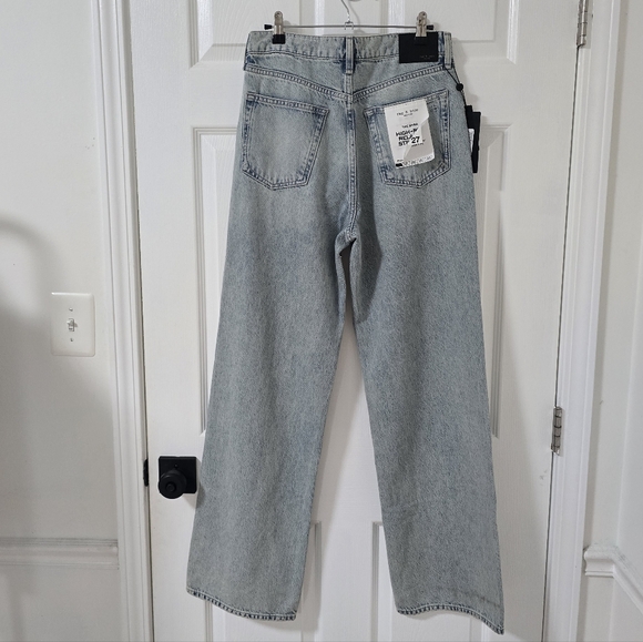 Rag & Bone The Shea High Rise Relaxed Pearl Embellished Jeans New Size 27 - Picture 13 of 15